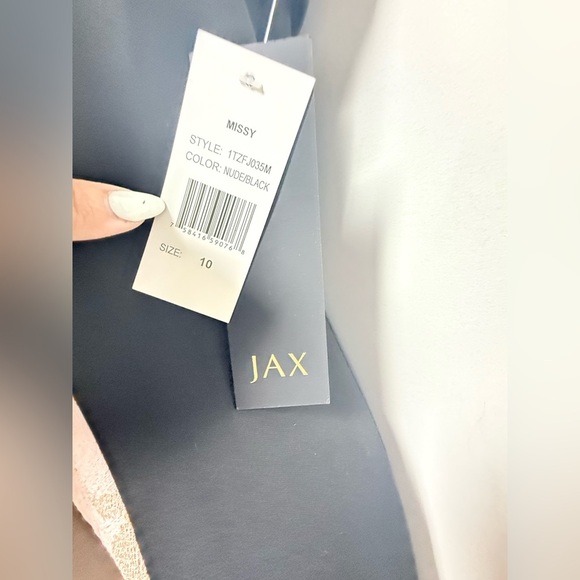 Jax Nude and Blaxk Mini Dress - Picture 4 of 10